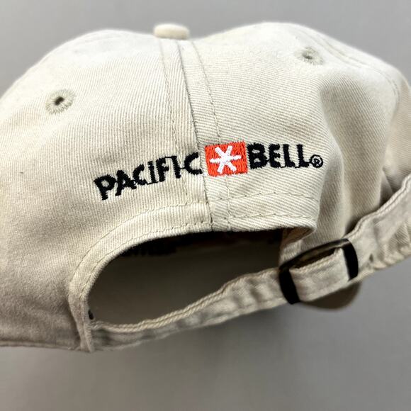 Vintage San Francisco Giants Hat Cap Strapback Cream MLB Baseball NL West 2000 - Picture 5 of 8